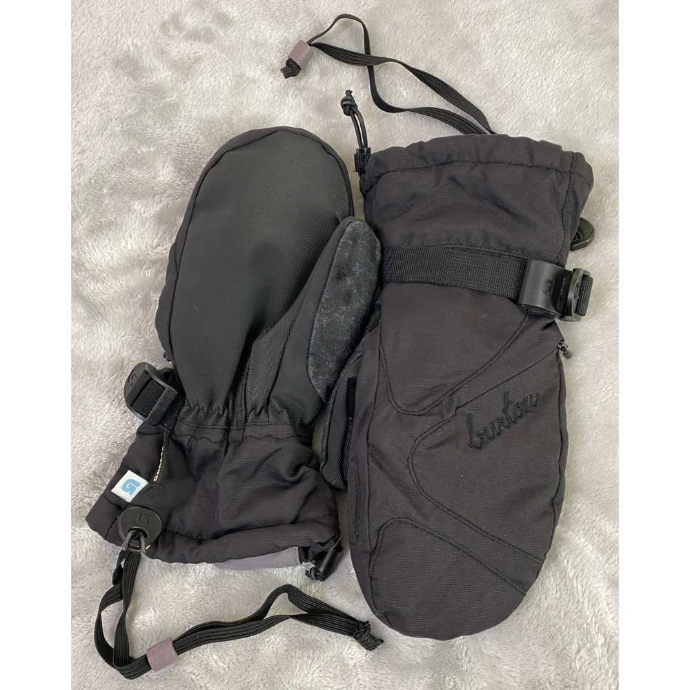 Burton Gore-Tex Mittens Mens Large True Black Snowboard Ski Winter Mountain Snow
